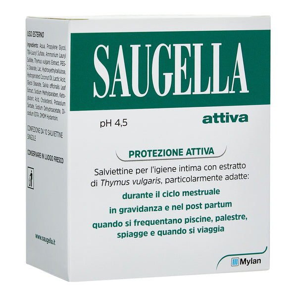 Saugella-salviet x10 attiv