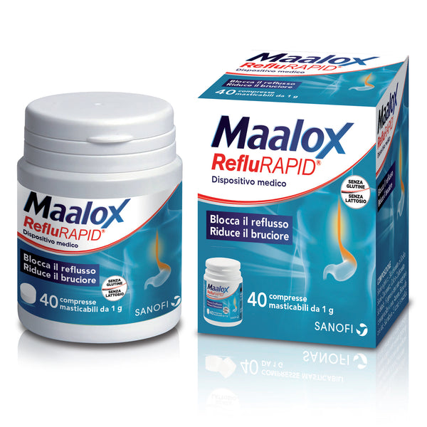 Maalox reflurapid 40cpr mast