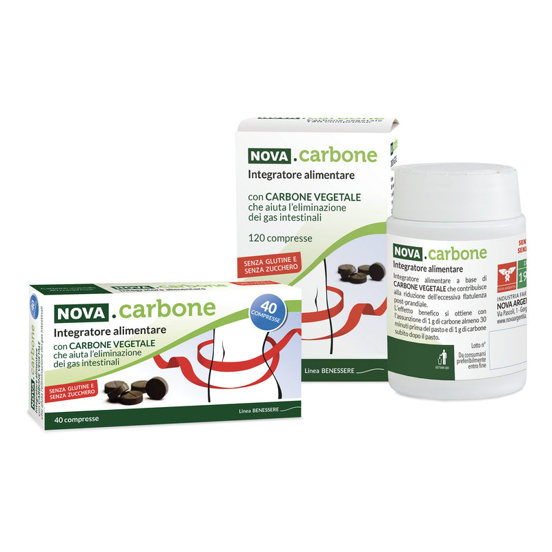 Carbone vegetale nova 40cpr arg