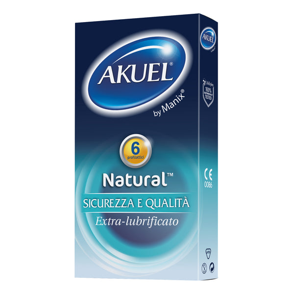 Akuel natural+ extralubr 8pz