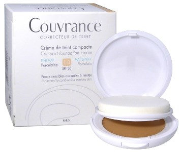 Eau thermale avene couvrance crema compatta colorata nf oil free porcellana 9,5 g