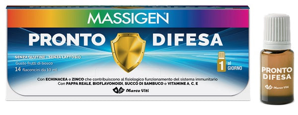 Massigen pronto difesa 14 flaconi x 10 ml