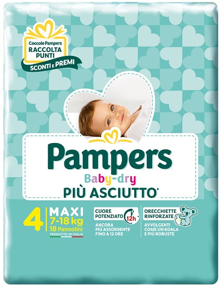 Pampers bd downcount maxi 18pz