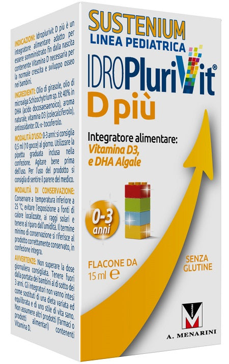Idroplurivit d+ sustenium 15 ml