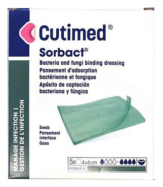 Cutimed sorbact garz  4x 6cm 5p<