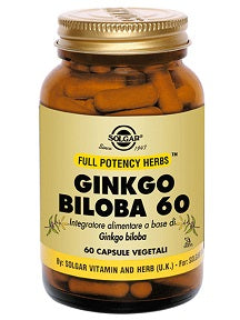 Ginkgo biloba  60vegicps solgar