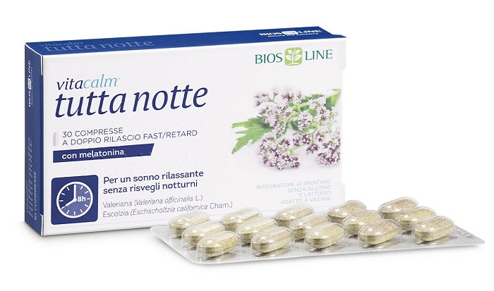 Vitacalm tutta notte mel 30cpr