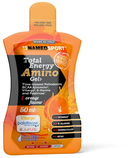 Total energy amino gel orange flavour 50 ml