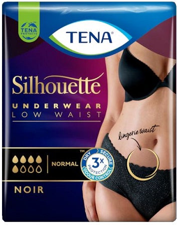 Tena silhouette noir m 10pz