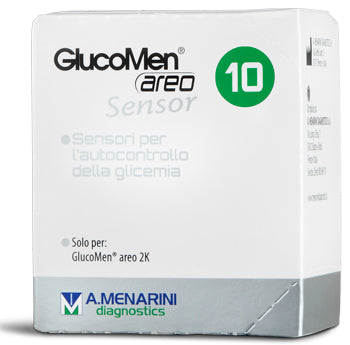 Strisce glucomen areo sensor per analisi del glucosio 10 pezzi