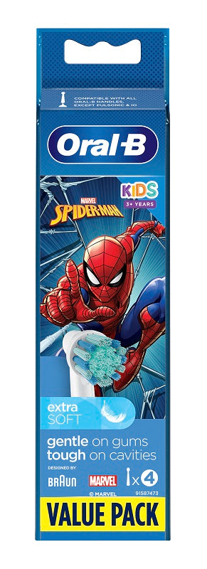 Oralb refill spiderman 4pz<