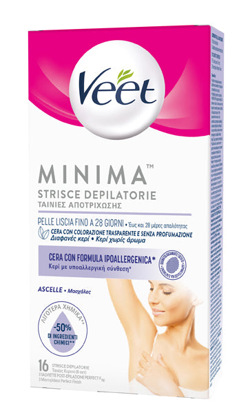 Veet strisce ascelle ipoall16p