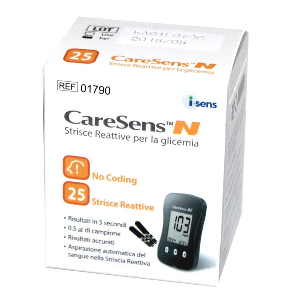 Caresens n 25 strisce reattive<