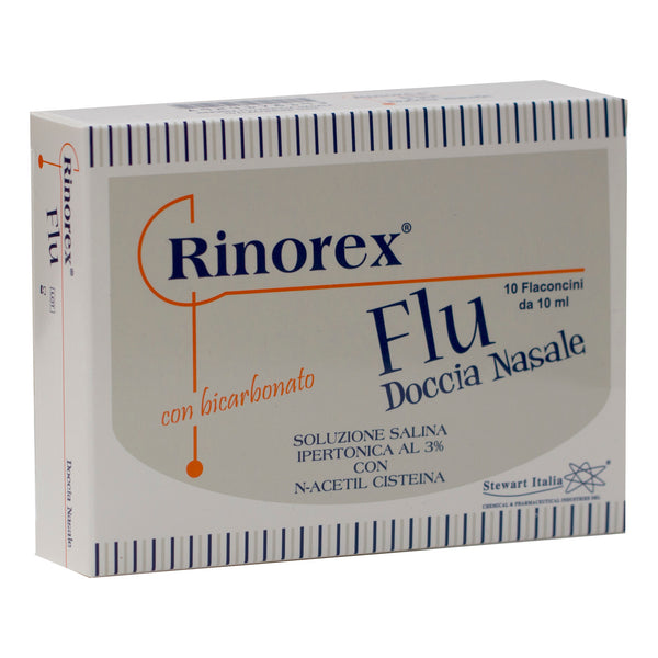 Rinorex flu doccia nas 10x10ml